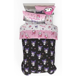 image:imageFranco Kids Bedding Super Soft Comforter and Sheet Set with Sham 5 Piece Twin Size Hello KittyKuromi  My Melody