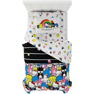 image:imageFranco Kids Bedding Super Soft Comforter and Sheet Set with Sham 5 Piece Twin Size Hello KittyMulticolor  Hello Kitty  Friends