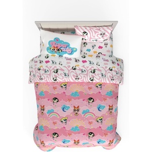 image:imageFranco Kids Bedding Super Soft Comforter and Sheet Set with Sham 5 Piece Twin Size Hello KittyPink  Powerpuff Girls