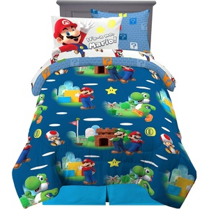 image:imageFranco Kids Bedding Super Soft Comforter and Sheet Set with Sham 7 Piece Full Size Paw PatrolMario