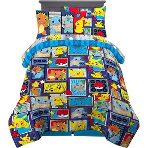 image:imageFranco Kids Bedding Super Soft Comforter and Sheet Set with Sham 7 Piece Full Size Paw PatrolPokemon