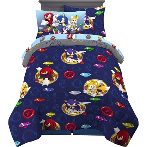 image:imageFranco Kids Bedding Super Soft Comforter and Sheet Set with Sham 7 Piece Full Size Paw PatrolSonic the Hedgehog