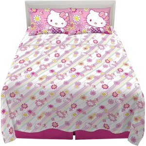 image:imageFranco Kids Bedding Super Soft Microfiber Sheet Set Full Hello KittyFull