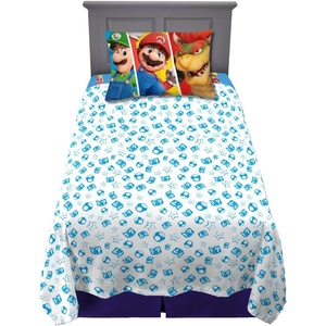 image:imageFranco Kids Bedding Super Soft Microfiber Sheet Set Full Paw PatrolSuper Mario Bros Movie