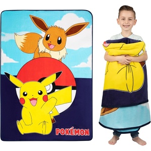 image:imageFranco Kids Bedding Super Soft Plush Micro Raschel Blanket 62 in x 90 in Baby SharkPokemon  Playing Games