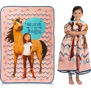 image:imageFranco Kids Bedding Super Soft Plush Micro Raschel Blanket 62 in x 90 in Baby SharkSpirit Riding Free