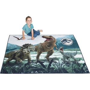 image:imageFranco Kids Room Non Slip Area Rug 69 in x 52 in BatmanJurassic World