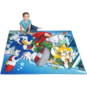 image:imageFranco Kids Room Non Slip Area Rug 69 in x 52 in BatmanSonic the Hedgehog