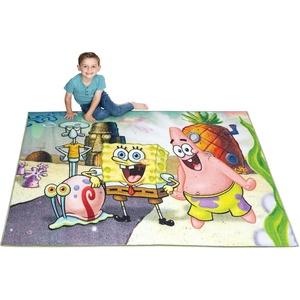 image:imageFranco Kids Room Non Slip Area Rug 69 in x 52 in BatmanSpongebob Squarepants
