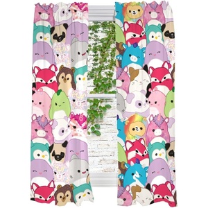 image:imageFranco Kids Room Window Curtains Drapes Set 82 in x 63 in Baby SharkSquishmallows