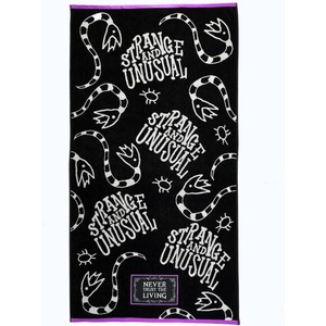 image:imageFranco Luxe Beetlejuice Halloween Goth Super Soft Plush Oversized Cotton Jacquard BathPoolBeach Towel 64 in x 34 in Officially Licensed ProductBeetlejuice