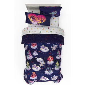 image:imageSanrio Hello Kitty Halloween Pumpkin Twin Bed Set  Super Soft amp Cozy 4 Piece Reversible Comforter and Sheet Set Officially Licensed Product by FrancoCare Bears X Universal Monsters
