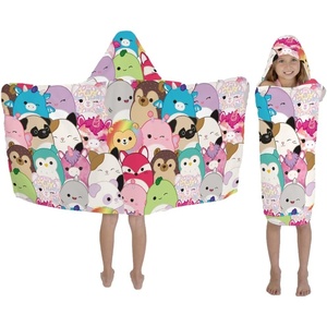 image:imageSanrio Hello Kitty Skeleton Halloween Kids Super Soft BathPoolBeach Soft Cotton Terry Hooded Towel Wrap 24 in x 50 in Officially Licensed Product by FrancoSquishmallows