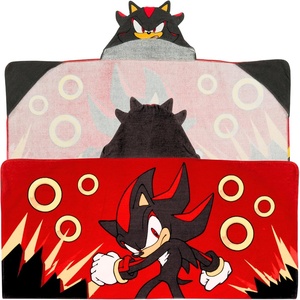 image:imageSanrio Hello Kitty Skeleton Halloween Kids Super Soft BathPoolBeach Soft Cotton Terry Hooded Towel Wrap 24 in x 50 in Officially Licensed Product by FrancoSonic Shadow the Hedgehog