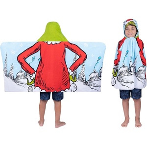 image:imageSanrio Hello Kitty Skeleton Halloween Kids Super Soft BathPoolBeach Soft Cotton Terry Hooded Towel Wrap 24 in x 50 in Officially Licensed Product by FrancoGrinch