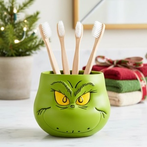 image:imageSanrio Hello Kitty Toothbrush Holder  Makeup BrushesPens Tumbler Official Peanuts Product by FrancoGreen  Grinch Toothbrush Holder