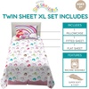 image:imageCollectibles Squishmallows Bedding Super Soft Microfiber Sheet Set Twin XL College Dorm Essentials Officially Licensed Product By FrancoSquishmallows