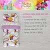 image:imageDreamWorks Trolls 3 Band Together Kids 5 Piece Bedding Super Soft Reversible Comforter and Sheet Set with Sham Twin Officially Licensed Product By Franco