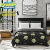 image:imageFranco Kids Bedding Super Soft Microfiber Reversible Comforter TwinFull Sonic The Hedgehog AnimeBlack  Spongebob Squarepants
