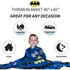 image:imageFranco Kids Bedding Super Soft Plush Throw Blanket 46 in x 60 in MarioBatman