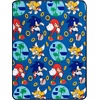 image:imageFranco Kids Bedding Super Soft Plush Throw Blanket 46 in x 60 in MarioSonic the Hedgehog