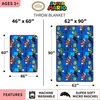 image:imageFranco Kids Bedding Super Soft Plush Throw Blanket 62 in x 90 in Mario