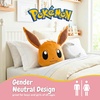image:imageNintendo Super Mario Gaming Bedding Super Soft Plush Decorative Pillow One Size Officially Licensed Product By FrancoPokemon Eevee