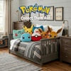 image:imageNintendo Super Mario Gaming Bedding Super Soft Plush Decorative Pillow One Size Officially Licensed Product By FrancoPokemon Pikachu