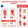 image:imageNintendo Super Mario Gaming Bedding Super Soft Plush Decorative Pillow One Size Officially Licensed Product By FrancoSonic the Hedgehog Knuckles