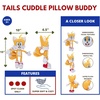 image:imageNintendo Super Mario Gaming Bedding Super Soft Plush Decorative Pillow One Size Officially Licensed Product By FrancoSonic the Hedgehog Tails