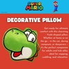 image:imageNintendo Super Mario Yoshi Gaming Bedding Super Soft Plush Decorative Pillow One Size Officially Licensed Product By FrancoOne Size