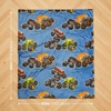 image:imageSuper Mario Gaming Throw Blanket 70 in x 50 in  Kids Soft Cozy Plush for Couch Bed amp Travel Featuring Lakitu Spiny Boo amp Koopa Officially Licensed Product by FrancoHot Wheels X Monster Trucks
