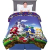 image:imageFranco Kids Bedding Super Soft Microfiber Reversible Comforter TwinFull Sonic The Hedgehog AnimeSonic the Hedgehog