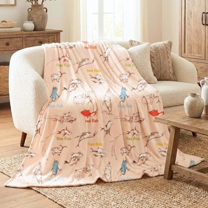 image:imageFranco Kids Bedding Super Soft Plush Throw Blanket 46 in x 60 in MarioOne Fish Two Fish Red Fish Blue Fish