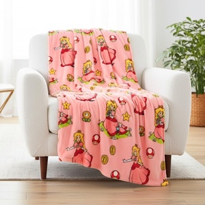 image:imageFranco Kids Bedding Super Soft Plush Throw Blanket 46 in x 60 in MarioSuper Mario  Princess Peach