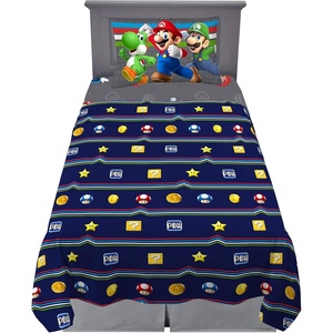 image:imageFranco Kids Bedding Super Soft Sheet Set 4 Piece Full Size TrollsPrint May VaryNintendo Mario