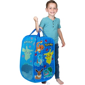 image:imageFranco Kids Room Collapsible Storage Bin Pop Up Hamper One Size Super MarioPokemon