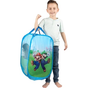 image:imageFranco Kids Room Collapsible Storage Bin Pop Up Hamper One Size Super MarioSuper Mario