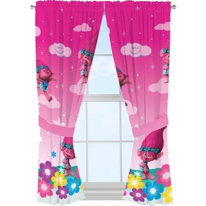 image:imageFranco Kids Window Curtain Panels Drapes Set 82 in x 63 in TrollsTrolls