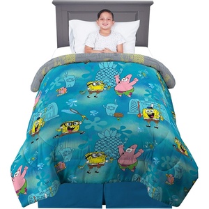 image:imageFranco NL2998 Kids Bedding Super Soft Microfiber Reversible Comforter TwinFull Size 72 x 86 Spongebob Sponge on The Run