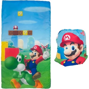 image:imageFranco SlumberBags Kids Soft Lightweight 2 Piece SleepingSlumber Bag and Sling Bag SetSuper Mario