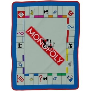 image:imageSuper Mario Bedding Super Soft Micro Raschel Throw 46 in x 60 in Official Licensed Product by Franco CollectiblesMonopoly