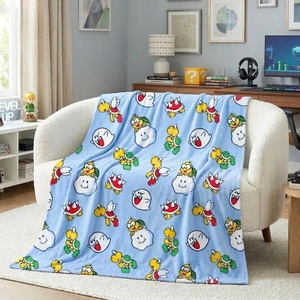 image:imageSuper Mario Gaming Throw Blanket 70 in x 50 in  Kids Soft Cozy Plush for Couch Bed amp Travel Featuring Lakitu Spiny Boo amp Koopa Officially Licensed Product by FrancoSuper Mario Enemies