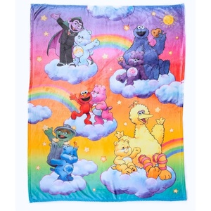 image:imageWWE Rhea Ripley Main Event Champions Bedding Super Soft Throw Blanket 46 in x 60 in Official Licensed Product By Franco CollectiblesCare Bears X Sesame Street