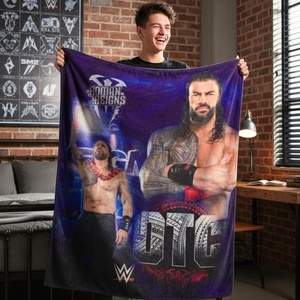 image:imageWWE Rhea Ripley Main Event Champions Bedding Super Soft Throw Blanket 46 in x 60 in Official Licensed Product By Franco CollectiblesWwe  Roman Reigns
